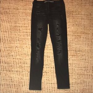 American eagle ripped skinny jeans